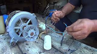 How to wire up a washing machine electric motor  Update [upl. by Ial]