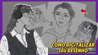 3 Maneiras de Como Digitalizar Seu Desenho Tradicional pelo celular 🎨✨️ [upl. by Nil]