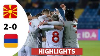 North Macedonia vs Armenia 20  All Goals amp Extended Highlights [upl. by Mello875]