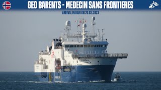 Arrival of Research and Survey Vessels GEO BARENTS Bari Msf  HD 1080p [upl. by Wilkie]