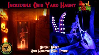 Royal Scare  Incredible DIY Ohio Yard Haunt  Paul Tylicki  North Royalton  Day and Night Tour [upl. by Annayar]