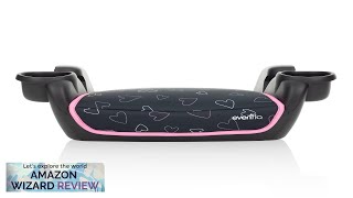 Evenflo GoTime No Back Booster Car Seat Amore Pink Review [upl. by Airtap]