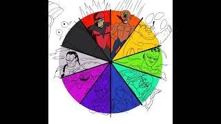 Minor Characters Color Wheel Timelapse [upl. by Anthony]