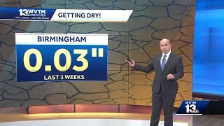 Dry weather continues in Alabama [upl. by Matias]