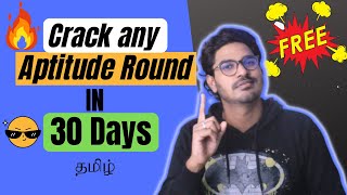 FREE 🔥best website to learn aptitude  Last year questions  Placement preparation Tips Tamil🔥 [upl. by Puklich]