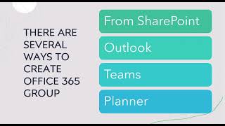 8 From where to Create Office 365 groups [upl. by Enilec289]