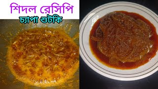 শিদল রেসিপি ।। Shidol Sutki।। শিদল শুটকি ।। Chapa Sutki ।। চ্যাপা শুটকি রেসিপি।। Dry Fish Recipe ।। [upl. by Landes]