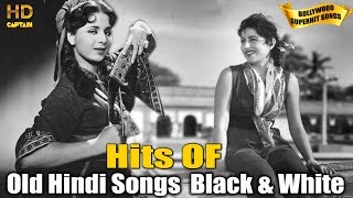 Old Hindi Songs Black amp White  Ultimate Bollywood Hit Songs Jukebox [upl. by Asilad]