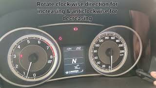 Maruti car time setting maruti swift Dezire car clock time setting information tech vlog [upl. by Nipsirc]