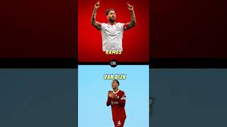 What would you rather ⚽️ edition football quiz ramos vandijk cr7 footballquiz [upl. by Aicercal]