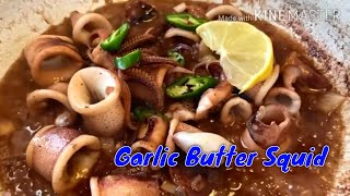 Easy and Delicious Garlic Butter Squid Recipe [upl. by Ailuig]