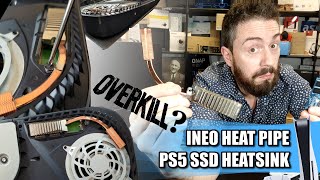 INEO M13 PS5 SSD Copper Pipe Heatsink Review amp Temperature Testing [upl. by Trudi]