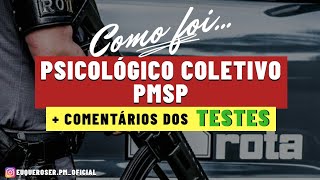 EXAME PSICOLÓGICO COLETIVO PMSP COMENTÁRIOS SOBRE OS TESTES  COMO FOI MEU DIA  ENQUADRO DA ROTA [upl. by Tudor]