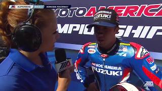 Josh Herrin Interview EBC Brakes Superbike Race 2 at The Cycle Gear Championship of Sonoma [upl. by Giah]