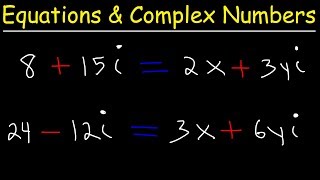 Solving Equations With Complex Numbers [upl. by Blakely]