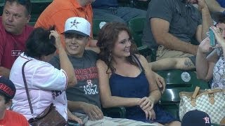 Fan proposes to girlfriend after Kiss Cam [upl. by Nnylimaj]