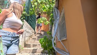 Corfu Paleokastritsa  A Walking Tour 2023 4Kpart 22 [upl. by Adnauq]