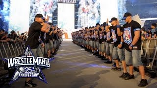 An army of John Cenas make their WrestleMania entrance WrestleMania 25 [upl. by Amice]