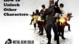 Metal Gear Solid Portable Ops How to Unlock Other Characters [upl. by Hpeosj]