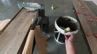 Tile like a PRO How to use a tiling TROWEL for FLOOR TILING [upl. by Mcbride818]