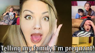 TELLING MY FAMILY IM PREGNANT [upl. by Ludwigg]