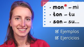 Los Adjetivos Posesivos En Francés 🇫🇷 Con Ejemplos amp Ejercicios [upl. by Ayekan]