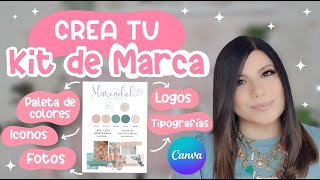 Crea tu KIT DE MARCA en Canva 🌟 Nueva actualización 2023 [upl. by Banyaz68]