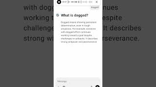 What is dogged [upl. by Kitarp]