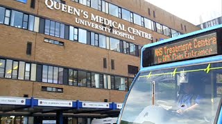 Nottingham Queens Medical Centre by Bus university hospital city transport [upl. by Ennoira]