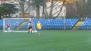 Emily Dooley scores for Onchan Blues v Union Mills 30 Floodlit Cup Div 2 8 December 2024 [upl. by Amice]