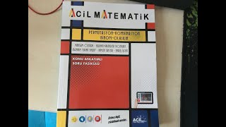 ACİL MATEMATİK Permütasyon Kombinasyon Olasılık FÖY incelemesi2021pkbo [upl. by Niggem717]