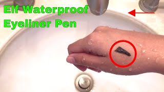 ✅ How To Use Elf Eyeliner Waterproof Pen Review [upl. by Nospmas]