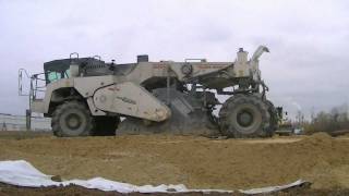 Soil stabilization Wirtgen WR 2400 part 1 [upl. by Nawk133]