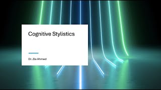 Intro to Cognitive Stylistics [upl. by Kirkwood]