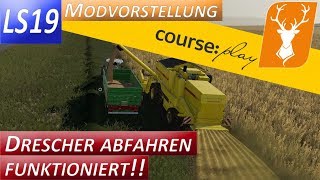 LS19 Courseplay Mähdrescher abfahren mit dem Helfer bis ins Silo  Tutorial [upl. by Atik]