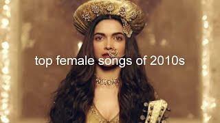 2010s Top Female Songs  MUZIX [upl. by Aseefan963]