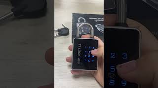 Smart padlock password card key ttlock tuya app [upl. by Remde]