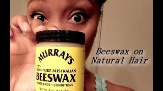 132 MURRAYS BEESWAX ON NATURAL HAIR REVIEW [upl. by Anitsyrk]