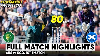 Australia Vs Scotland  Aus vs Sco 1st t20 highlights 2024  AUS vs SCO 1st T20 Match Highlights [upl. by Nandor]