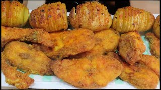 Crispy Air Fryer CATFISH amp Hasselback Potatoes  4582 [upl. by Minette]