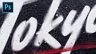 Spray Painted Stencil Text Effect  Photoshop Tutorial with Free Textures [upl. by Lindberg]