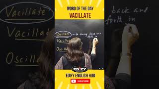 Word of the Day l Vacillate l Complete Norman Lewis l English by Jha Maam l shorts viralvideo [upl. by Candis]