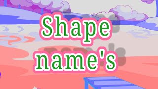 Circle triangle rectangle etc Shapes names for kindergarten [upl. by Godred]