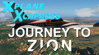 XPlane 11  Journey To Zion  Ogden KOGD to Bryce Canyon Utah KBCE  ASMR Cinematic [upl. by Tnert]