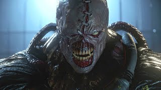 Resident Evil 3 Remake  Classic NEMESIS Boss Fight RE3 2020 Demo [upl. by Ronel59]