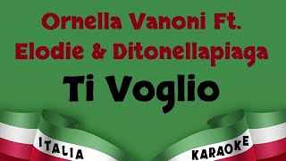 Ornella Vanoni Ft Elodie amp Ditonellapiaga  Ti Voglio Karaoke Versione Italia Karaoke [upl. by Carolin602]