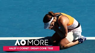 Halep v Cornet Dream Come True  Australian Open 2022 [upl. by Alag682]