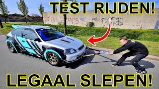 TEST RIJDEN VAN DE k24 TURBO WIDEBODY HONDA CIVIC [upl. by Nauj]