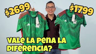 Jersey Mexico Qatar 2022 Comparativa versión Jugador vs Aficionado [upl. by Gabrielson]