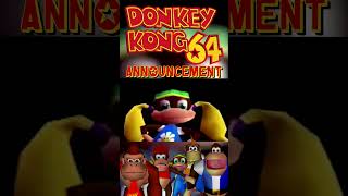 THEYRE BACK  DK64 ANNOUNCEMENT donkeykong donkeykongdecember gaming [upl. by Pelpel]